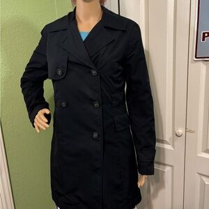 The Limited Women's Black Double-Breasted Coat
